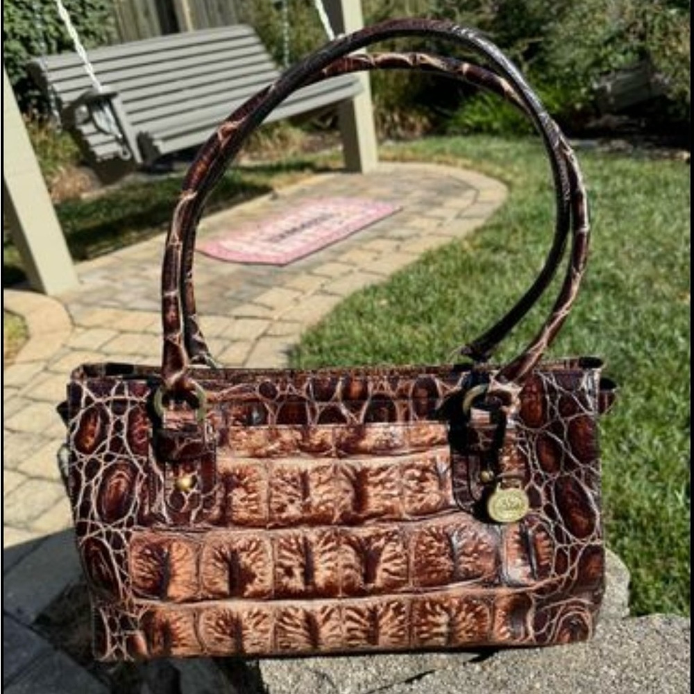 Rare~Vintage~Brahmin~25th Anniversary Edition~Shoulder Bag~Leather Satchel~BR​